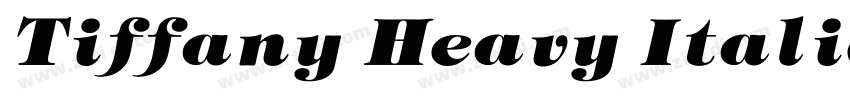 Tiffany Heavy Italic字体转换